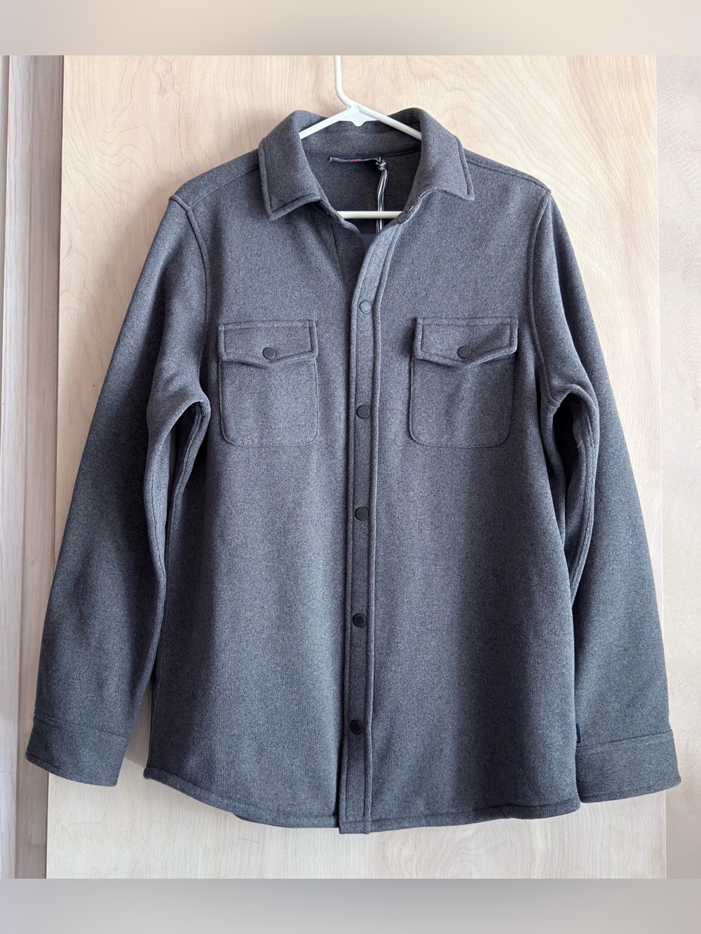 Vineyard Vines Knit Shirt Jacket Shacket Dark Gray Nocturne NWT Men’s M